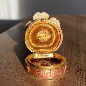 RARE FIND || 1980’s Estée Lauder Christmas Camellia solid perfume with product